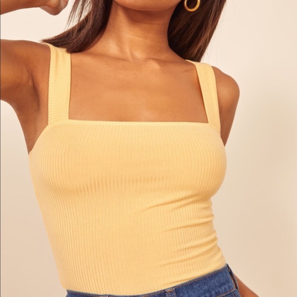 Reformation Canyon Top Yellow Small